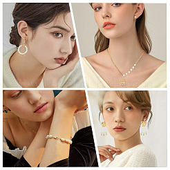 真鍮ラインストーンチャーム80個  フラットラウンド  ニッケルフリー  18KGP本金メッキ  5.5x3.5x2.5mm  穴：1mm  80個/セット&nbsp;KK-BBC0022-03