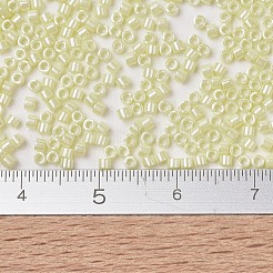 MIYUKIデリカビーズ  シリンダー  日本製シードビーズ  11/0  （db1531)不透明な淡黄色のセイロン  1.3x1.6mm  穴：0.8mm  約20000個/袋  100 G /袋&nbsp;SEED-J020-DB1531
