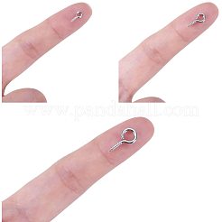 アイアンスクリューアイピンヒートンキャップ  片穴パーツ用  ミックスカラー  8~13x4~6.5x1~1.5mm  穴：2~4mm&nbsp;IFIN-PH0019-01