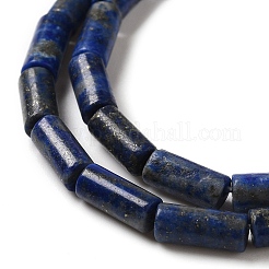 天然石ラピスラズリビーズ連売り  コラム  8x4mm  穴：0.7mm  約48個/連  15.35~15.43''（39~39.2センチメートル）&nbsp;G-B091-A15-01