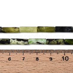 天然石蛇紋岩ビーズ連売り  コラム  5~13x4mm  穴：1mm  約29~30個/連  14.96~15.16''（38~38.5センチメートル）&nbsp;G-T141-82