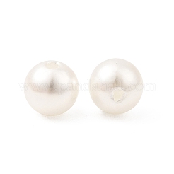 アクリルビーズ  模造パールスタイル  ラウンド  フローラルホワイト  サイズ：直径約8mm  穴：1.5mm&nbsp;X-12A-9284