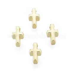 合金ビーズ  カドミウムフリー＆鉛フリー  クロス  ライトゴールド  6.5x4x3mm  穴：1.5mm&nbsp;PALLOY-P284-18LG
