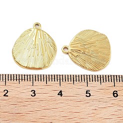 304ステンレスペンダント  シェルチャーム  ゴールドカラー  18.5x16.5x2mm  穴：1.4mm&nbsp;STAS-P364-17G