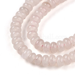 染め加工天然石ホワイトジェイドビーズ連売り  ロンデル  リネン  4~5x2~3mm  穴：0.8mm  約142~150個/連  14.57~14.96''（37~38センチメートル）&nbsp;X-G-T139-57A-13