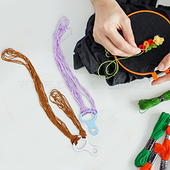 30個 2色アクリル糸巻きフロスボビン  糸巻き板  クロスステッチ刺繡用綿糸クラフトDIY縫製収納  ミックスカラー  50x33.5x2mm  15個/カラー&nbsp;FIND-PH0018-39B