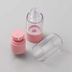 Petgポータブル詰め替えボトル  トラベルポンプボトル  ピンク  3.3x9.95cm  容量：15ml（0.51fl.oz）&nbsp;FIND-WH0152-195B-02