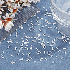 80g 4スタイル ホワイトシリーズ ガラス ラッパビーズ  丸い穴  ミックスカラー  2~8x1.8~2mm  穴：0.6~1mm  20g /スタイル&nbsp;SEED-GO0001-01