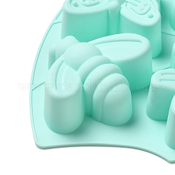 DIY トンボ & 蝶 & ミツバチ & てんとう虫食品グレードのシリコーン型  フォンダン型  キャンディー用  チョコレート  UVレジンとエポキシレジンのクラフト作り  葉  ミックスカラー  273x201x32mm  内径：56~66.5x54~73mm&nbsp;SIMO-B005-02