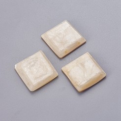 イエローシェルマルチ連リンク  背面にアクリルを使って  正方形  24.7~25x25~25.3x6~6.2mm  穴：1.6~1.8mm&nbsp;SHEL-P076-14