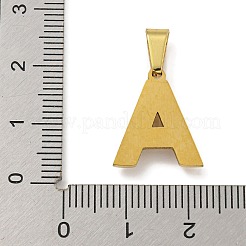 イオンプレーティング（IP）304ステンレスペンダント  ABSの模造パールと  文字a  17x14.5x3mm  穴：6x3mm&nbsp;STAS-U024-01A