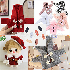 64色16穴プラスチックボタン1個  bjd 人形服アクセサリー  ミックスカラー  15x8mm  穴：3mm  4個/カラー&nbsp;DIY-GF0011-43