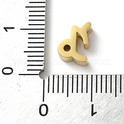 星座 304 ステンレススチール チャーム  山羊座  9.5x7x3mm  穴：2mm&nbsp;STAS-U038-01G-10