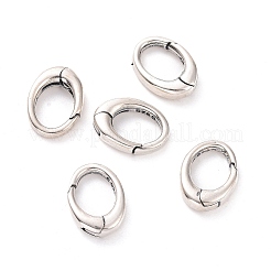 スターリングシルバースプリングゲートリング925個  オーバル  アンティークシルバー  12.5x9.5x3mm  内径：8x6mm&nbsp;STER-D036-13AS-01