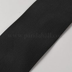 フラットゴムひも  幅広の伸縮性バンド  ブラック  100mm&nbsp;EC-WH20001-02B-01