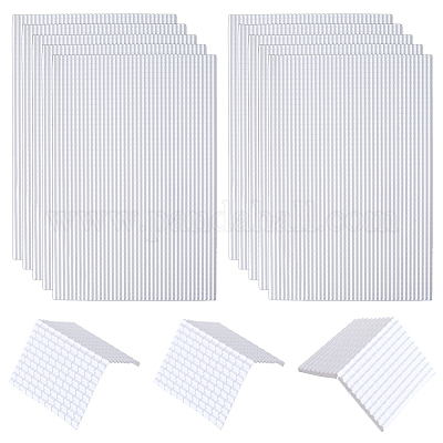 塩ビシート  長方形  ホワイト  298x198x2.5mm&nbsp;DIY-WH0622-688C-1