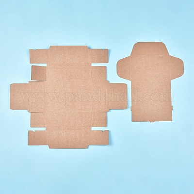 クラフト紙ギフトボックス  折りたたみボックス  長方形  バリーウッド  完成品：18x12.5x6.1cm 内側のサイズ：16x10x6cm 展開サイズ：40.7x46.4x0.03cmと32.5x27x0.03cm&nbsp;CON-K006-07F-01-1