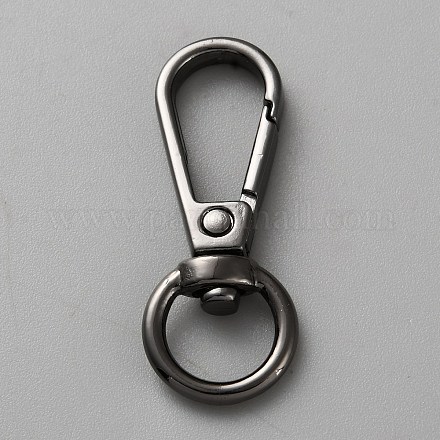 亜鉛合金回転式ナスカン バッグ交換用アクセサリー ガンメタ色 41.5