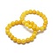 Natural Yellow Jade Bead Stretch Bracelets, Round, Dyed, Inner Diameter: 2 inch~2-3/8 inch(5~6cm), Bead: 5.8~6.8mm