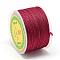 Nylon Threads, Milan Cords/Twisted Cords, Brown, 1.5~2mm, about 54.68 yards(50m)/roll