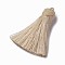 Nylon Tassel Pendants, Tan, 70~72x17~18mm, Hole: 3~4mm