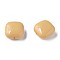 Opaque Acrylic Beads, Square, BurlyWood, 15x15x7.5mm, Hole: 1.2mm, about 375pcs/500g