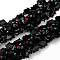 Handmade Lampwork Beads, Bat Shape, Black, 15~16.5x26~28x12~14mm, Hole: 1.2mm