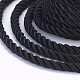 ポリエステルコード  ツイストコード  ブラック  5mm  約4.37ヤード（4m）/ロール&nbsp;OCOR-L041-5mm-13-2