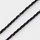 メタリック糸  刺しゅう糸  9プライ  ブラック  0.8mm  約328.08ヤード（300m）/ロール&nbsp;MCOR-G001-0.8mm-14-2