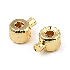 真鍮製つぶし玉カシメ玉  長持ちメッキ  コラム  14KGP本金メッキ  4.5x3.5x2.5mm  穴：0.9mm