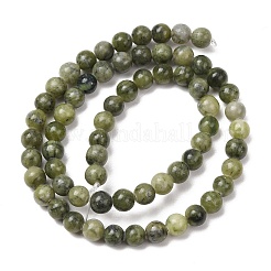 天然な中国のヒスイのビーズ連売り  台湾ヒスイ  ラウンド  6mm  穴：1mm  約58~60個/連  15インチ&nbsp;G-F363-6mm