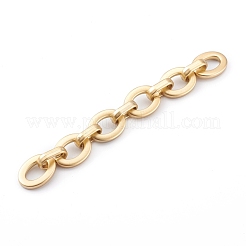 不透明スプレー塗装アクリルリンクアズキチェーンセット  クイックリンクチェーン  ミックスカラー  24x18x4mmと18.5x11.5x5mm  約39.37インチ（1m）/連  1連 /セット&nbsp;AJEW-JB00914