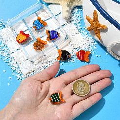 7個7色手作りランプワークビーズ  カクレクマノミ  ミックスカラー  20~21.5x17~18x8.5~9mm  穴：0.8~1mm  1pc /カラー&nbsp;LAMP-CJ0003-01