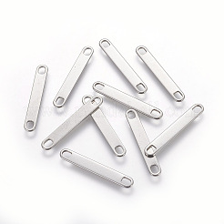 変色しない201ステンレス鋼リンクコネクター  オーバル  30x4.5x1mm  穴：3.5x2.5mm&nbsp;LS-STAS-L217-02P-01