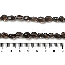 天然氷オブシディアンビーズ連売り  ナゲット  タンブルストーン  6~16x5~9x5~7mm  穴：0.8mm  約45~47個/連  39cm&nbsp;X-G-P497-01A-15