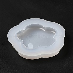 DIYペンダントシリコンモールド  樹脂型  UVレジン用  エポキシ樹脂ジュエリー作り  花  51x52x8.5mm  穴：4mm&nbsp;LS-SIMO-H009-08I