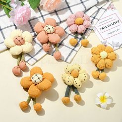 1セット6個6スタイルの花の生地のブローチミックスカラー  ミックスカラー  11x7.5x2.5cm&nbsp;ST-CJ0038-001