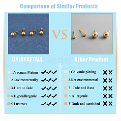 304ステンレススチール製イヤリング  低刺激性のイヤリング  テクスチャ  耳ナッツ  ラウンド  ゴールドカラー  20x8mm  ピン：0.7mm  20のペア/箱&nbsp;EJEW-UN0001-12-8mm