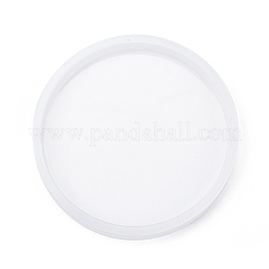 DIYシリコンモールド  レジン型  粘土工芸の金型ツール  フラットラウンド  ホワイト  87x10mm&nbsp;AJEW-F030-03C