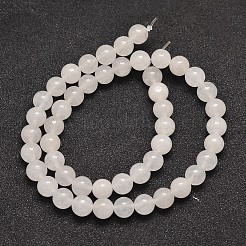 天然石マレーシアジェイドビーズ連売り  ラウンド  8mm  穴：1.0mm  約48個/連  15インチ&nbsp;X-G-A146-8mm-A29