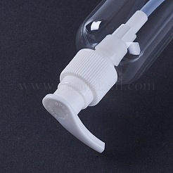 ペット用プラスチック化粧水ローションポンプボトル用包装  詰め替え可能なボトル  透明  17.9x4.6cm  容量：約200ミリリットル&nbsp;LS-MRMJ-WH0009-06-200ml