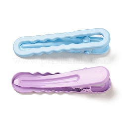 女の子用スプレー塗装鉄アリゲーターヘアクリップ  ミックスカラー  50x13x12mm&nbsp;PHAR-P007-01