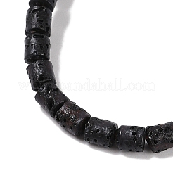 天然溶岩岩ビーズ連売り  コラム  5x4mm  穴：1mm  約76個/連  14.96''（38センチメートル）&nbsp;G-A234-E02-03