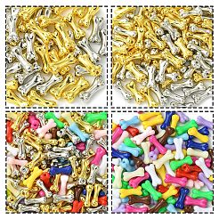 150種類のスタイルのボーンビーズキット3個  UVメッキアクリルビーズを含む  CCBプラスチックビーズ  ミックスカラー  19.5x8.5x6.5~7mm  穴：2~2.5mm  50個/スタイル&nbsp;DIY-YW0011-23