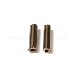 ガラスラウンドラッパビーズ  丸い穴  ゴールデンロッド  6x2mm  穴：0.8mm  約400個/袋&nbsp;GLAA-WH0031-50A