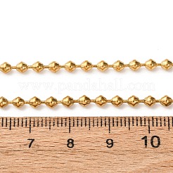 3mm 304ステンレススチール製ソーサーチェーンネックレス  イオンプレーティング（ip）  ゴールドカラー  17.72インチ（45cm）&nbsp;NJEW-P338-04G
