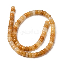 天然石トパーズ翡翠ビーズ連売り  ディスク  ヒシビーズ  6.5~7.6x4.5~5.5mm  穴：1~1.2mm  約81~90個/連  14.82''~15.08''（37.65~39.3センチメートル）&nbsp;GG-CBA792A-G01-4x7mm