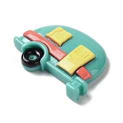 漫画の部族をテーマにした不透明樹脂のデコデンカボション  車  26x35x7mm&nbsp;LS-RESI-M043-01E