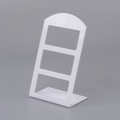 有機ガラスのピアスディスプレイ  ホワイト  15x8.5x5.3cm&nbsp;EDIS-G013-02