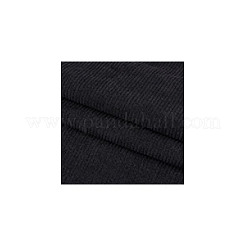 DIY工芸品用の錦織ポリエステル生地  服飾材料  長方形  ブラック  150x0.05cm&nbsp;SENE-WH0003-47A